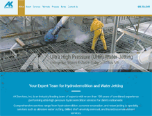 Tablet Screenshot of akservices.com